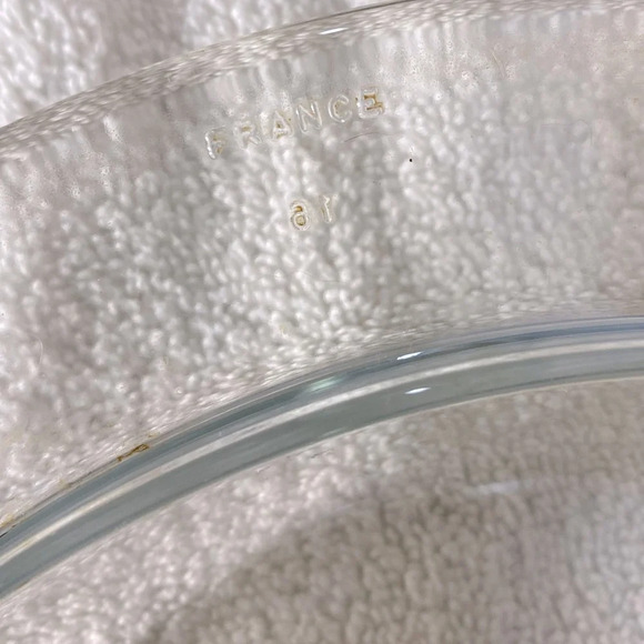 Vintage Fantasia By Princess House Textured Grapevine 6 qt Glass  Casserole Dish - Picture 9 of 14